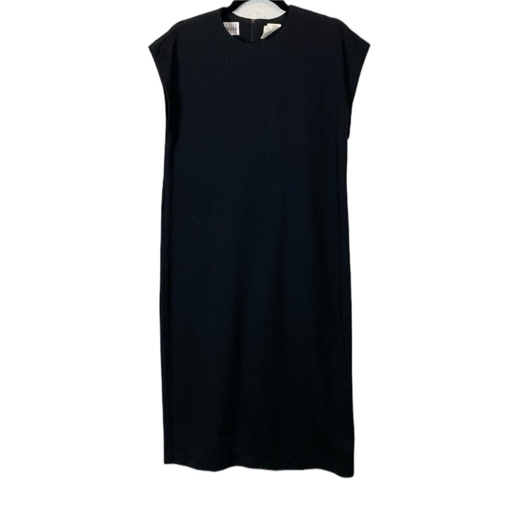 Vintage leslie fay black midi dress
